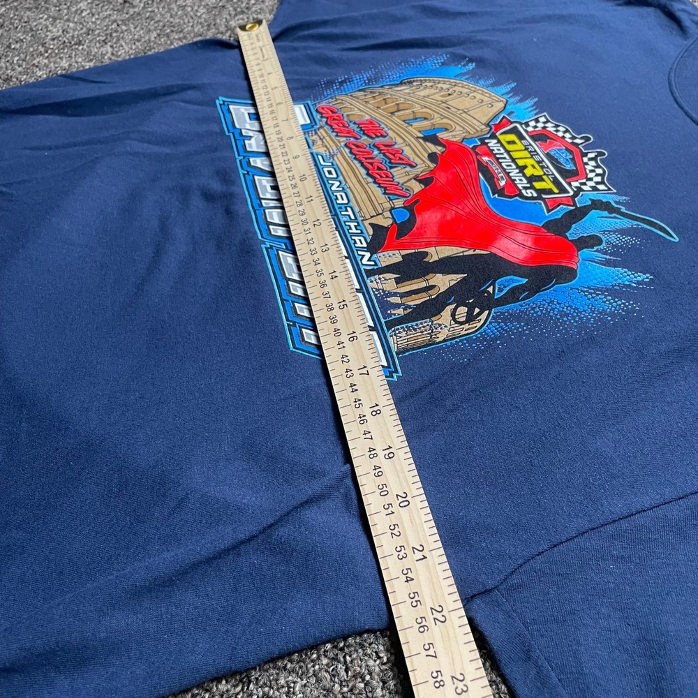 Jonathan Davenport Bristol Dirt Nationals Racing Shirt Navy Blue Mens XL 49 Car - Picture 5 of 7